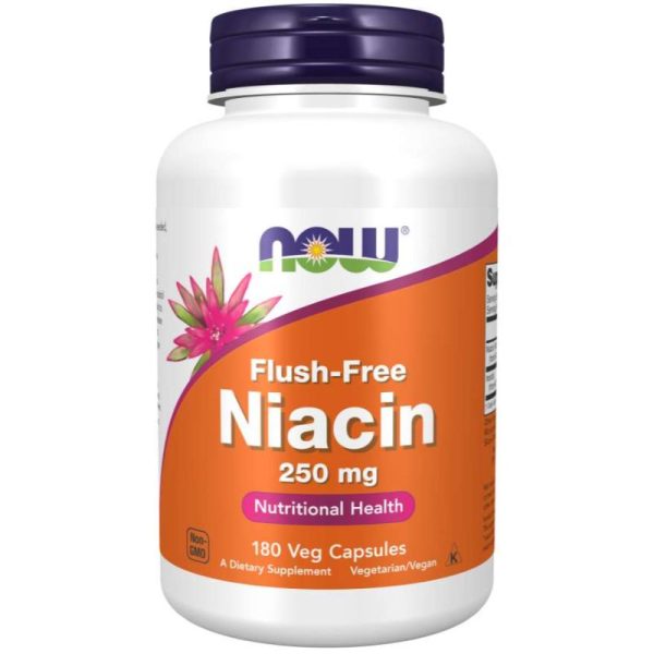 Niacin Flush-Free 250 mg, 180 Veg Capsules