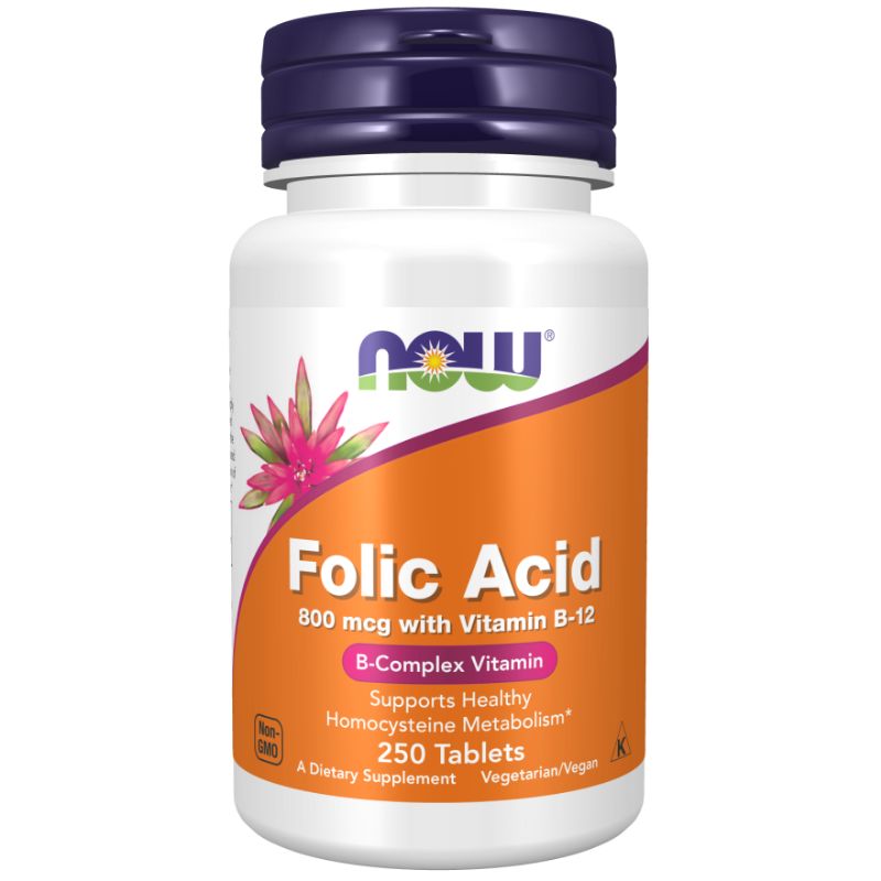 Folic Acid 800 mcg with Vitamin B-12 (250 tabs)