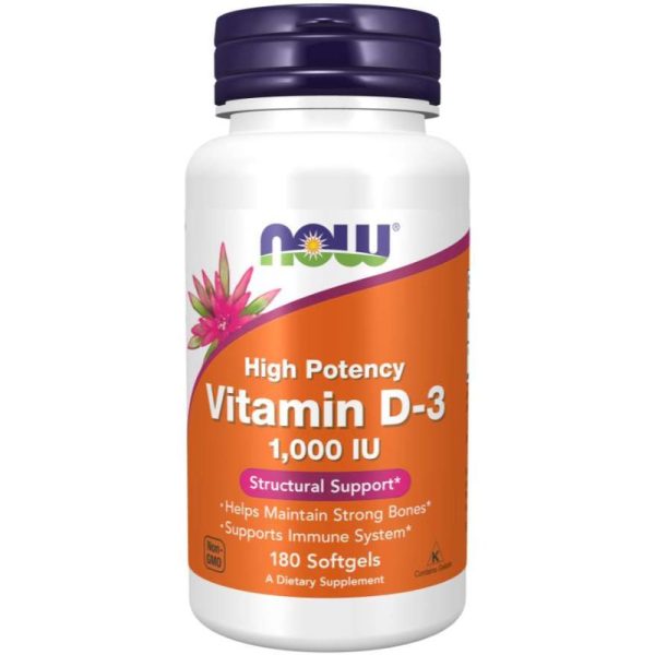 Vitamin D3 1000IU (180 softgels)