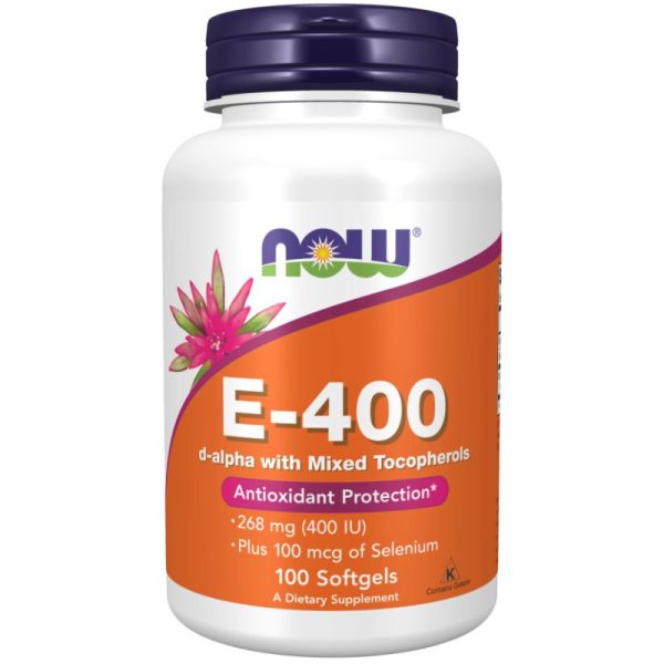 Vitamine E 400IU Mixed Tocopherols with Selenium (100 softgels)