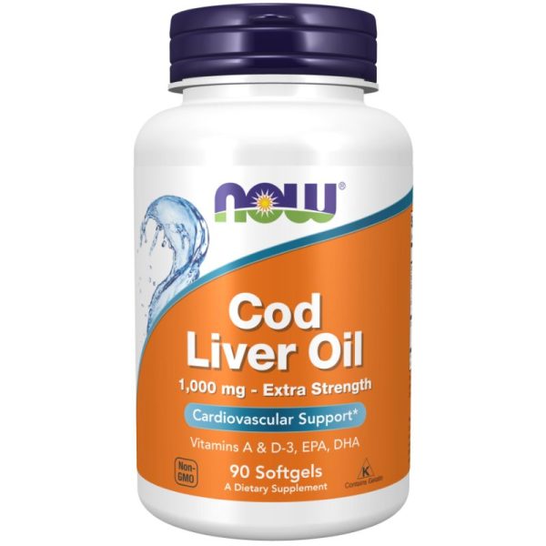 Cod Liver Oil, 1000mg Extra Strength (90 softgels)
