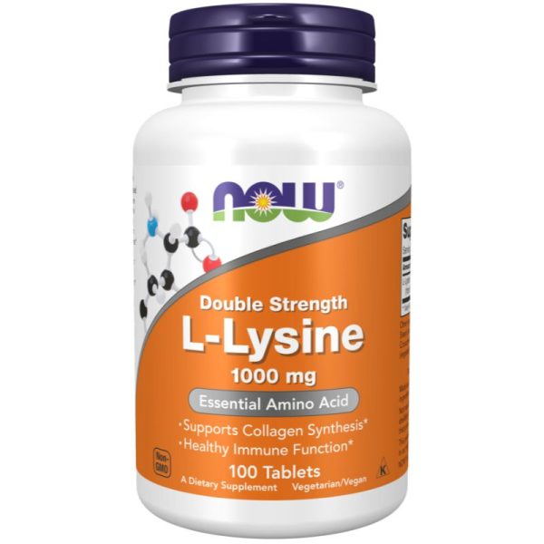 L-Lysine, Double Strength 1000mg (100 Tabs)
