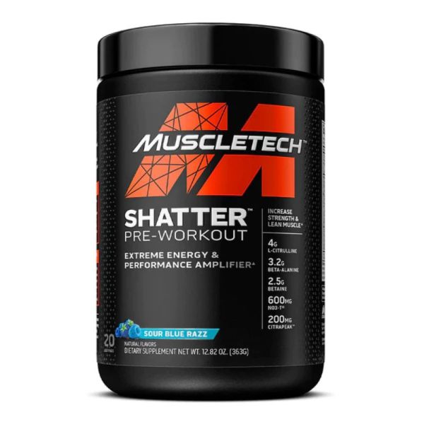 Shatter™ Pre-Workout (20 servings) Sour Blue Razz