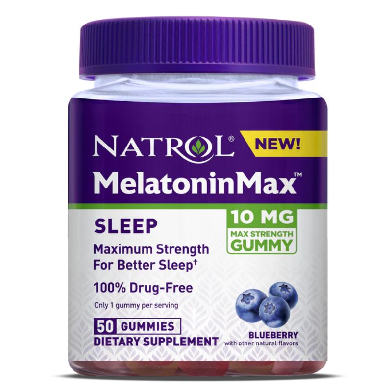 MelatoninMax Sleep 10mg Blueberry (50 gummies)