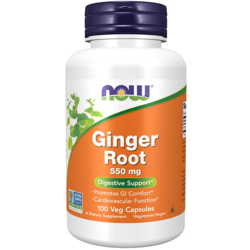 Now Foods Ginger Root 550mg (100 Vcaps)