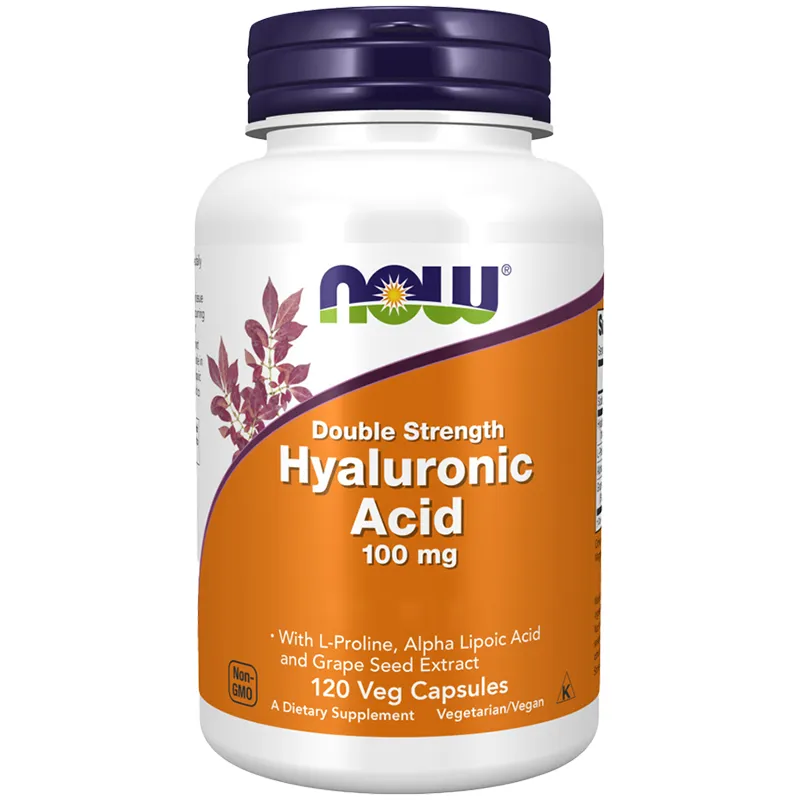 Hyaluronic Acid Double Strength 100 mg (120 Vcaps) Now Foods